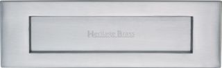 V850 254-SC Heritage Brass Letterplate 10" x 3" Satin Chrome Finish