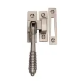 V894 MP/HP-SN Heritage Brass Mortice & Hook Plate Casement Fastener Reeded Design Satin Nickel finish