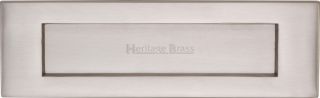 V850 254-SN Heritage Brass Letterplate 10" x 3" Satin Nickel Finish