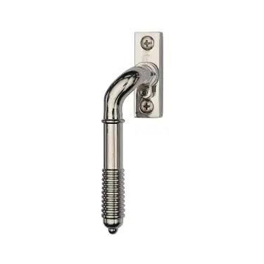 Click Here To Enlarge This Photo Of V895L LH-PNF Heritage Brass Lockable Espagnolette Left Handed Reeded Design Polished Nickel finish