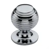 V976 38-PC Heritage Brass Cabinet Knob Beehive Design 38mm Polished Chrome finish