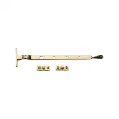 V992 10-ULB Heritage Brass Casement Window Stay Ball Design 10 Unlacquered Brass finish