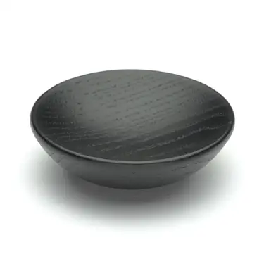 Click Here To Enlarge This Photo Of W4328-65-ASH M.Marcus Wooden Cabinet Knob Bowl Design 65mm Black Ash Finish