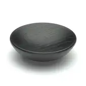 W4328-65-ASH M.Marcus Wooden Cabinet Knob Bowl Design 65mm Black Ash Finish