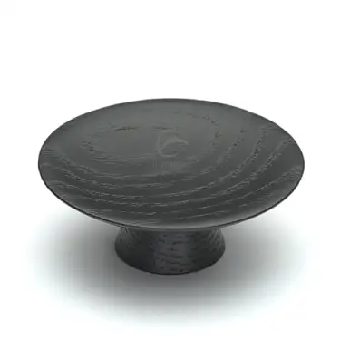 Click Here To Enlarge This Photo Of W4343-65-ASH M.Marcus Wooden Cabinet Knob Olympia Design 65mm Black Ash Finish