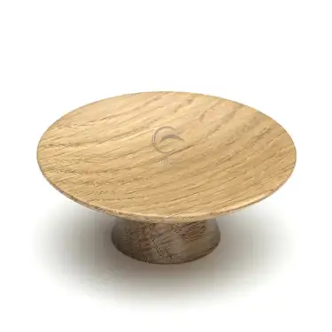 Click Here To Enlarge This Photo Of W4343-65-OAK M.Marcus Wooden Cabinet Knob Olympia Design 65mm Oak Finish