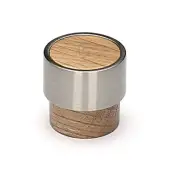 W4370-26-OAK M.Marcus Wooden Cabinet Knob Radio Design 26mm Oak Finish