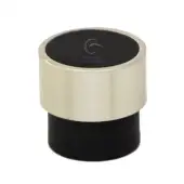 W4370-49-ASH M.Marcus Wooden Cabinet Knob Radio Design 49mm Black Ash Finish