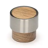 W4370-49-OAK M.Marcus Wooden Cabinet Knob Radio Design 49mm Oak Finish