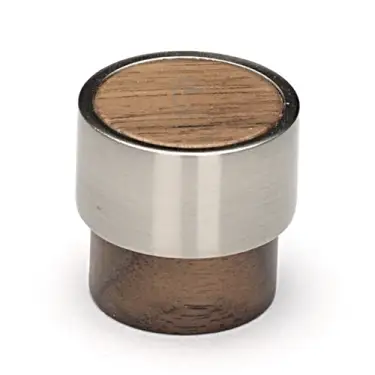 Click Here To Enlarge This Photo Of W4370-49-WAL M.Marcus Wooden Cabinet Knob Radio Design 49mm Walnut Finish