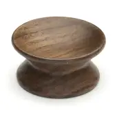 W4415-55-WAL M.Marcus Wooden Cabinet Knob Yoyo Design 65mm Walnut Finish