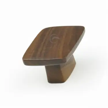 Click Here To Enlarge This Photo Of W4431-16-WAL M.Marcus Wooden Cabinet Knob Quattro Design 16mm Walnut Finish