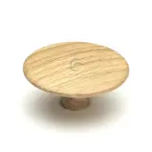 W4466-48-OAK M.Marcus Wooden Cabinet Knob Split Design 48mm Oak Finish