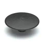 W4466-64-ASH M.Marcus Wooden Cabinet Knob Split Design 64mm Black Ash Finish