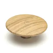 W4466-64-OAK M.Marcus Wooden Cabinet Knob Split Design 64mm Oak Finish