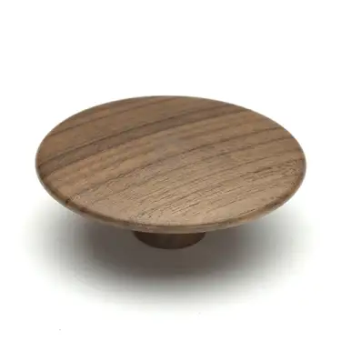 Click Here To Enlarge This Photo Of W4466-64-WAL M.Marcus Wooden Cabinet Knob Split Design 64mm Walnut Finish