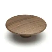 W4466-64-WAL M.Marcus Wooden Cabinet Knob Split Design 64mm Walnut Finish
