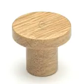 W4470-48-OAK M.Marcus Wooden Cabinet Knob Circum Design 48mm Oak Finish