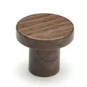 W4470-48-WAL M.Marcus Wooden Cabinet Knob Circum Design 48mm Walnut Finish