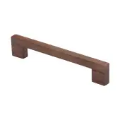 W7490-160-WAL M.Marcus Wooden Cabinet Pull Handle Urban Design 160mm Walnut Finish