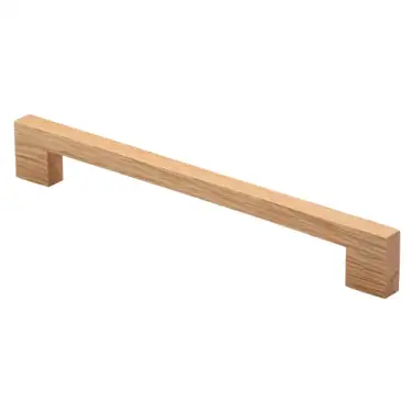 Click Here To Enlarge This Photo Of W7490-224-OAK M.Marcus Wooden Cabinet Pull Handle Urban Design 224mm Oak Finish