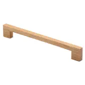W7490-224-OAK M.Marcus Wooden Cabinet Pull Handle Urban Design 224mm Oak Finish