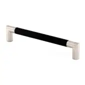 W7623-192-ASH M.Marcus Wooden Cabinet Pull Handle Angle Design 192mm Black Ash Finish