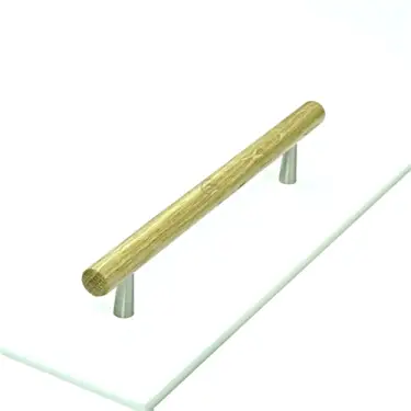Click Here To Enlarge This Photo Of W7763-160-OAK M.Marcus Wooden Cabinet Pull Handle Tilaa Design 160mm Oak Finish