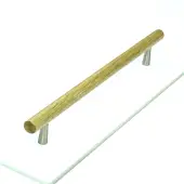 W7763-224-OAK M.Marcus Wooden Cabinet Pull Handle Tilaa Design 224mm Oak Finish