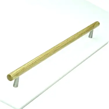 Click Here To Enlarge This Photo Of W7763-320-OAK M.Marcus Wooden Cabinet Pull Handle Tilaa Design 320mm Oak Finish