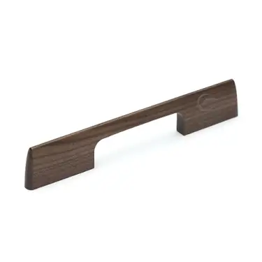 Click Here To Enlarge This Photo Of W7791-160-WAL M.Marcus Wooden Cabinet Pull Handle Slim Metro Design 160mm Walnut Finish