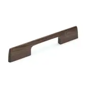 W7791-160-WAL M.Marcus Wooden Cabinet Pull Handle Slim Metro Design 160mm Walnut Finish