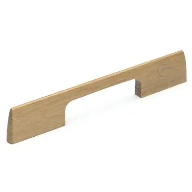 Click Here To Enlarge This Photo Of W7791-224-OAK M.Marcus Wooden Cabinet Pull Handle Slim Metro Design 224mm Oak Finish