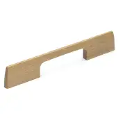 W7791-224-OAK M.Marcus Wooden Cabinet Pull Handle Slim Metro Design 224mm Oak Finish