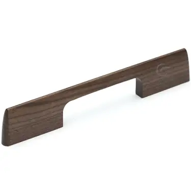 Click Here To Enlarge This Photo Of W7791-320-WAL M.Marcus Wooden Cabinet Pull Handle Slim Metro Design 320mm Walnut Finish