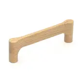 W7827-128-OAK M.Marcus Wooden Cabinet Pull Handle Gio Design 128mm Oak Finish