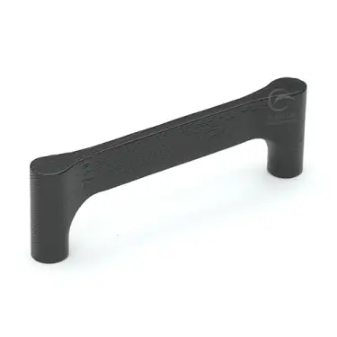 Click Here To Enlarge This Photo Of W7827-160-ASH M.Marcus Wooden Cabinet Pull Handle Gio Design 160mm Black Ash Finish