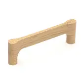 W7827-160-OAK M.Marcus Wooden Cabinet Pull Handle Gio Design 160mm Oak Finish