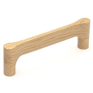 Click Here To Enlarge This Photo Of W7827-224-OAK M.Marcus Wooden Cabinet Pull Handle Gio Design 224mm Oak Finish