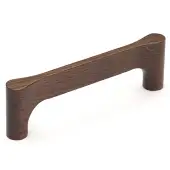 W7827-224-WAL M.Marcus Wooden Cabinet Pull Handle Gio Design 224mm Walnut Finish