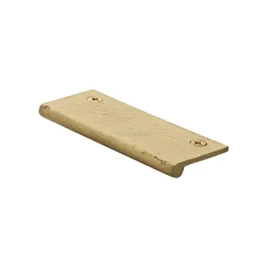 Click Here To Enlarge This Photo Of HAMEP100 38-SB Heritage Brass Hammered EP Edge Pull Cabinet Handle 100mm Satin Brass finish