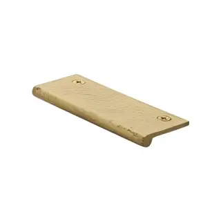 HAMEP100 38-SB Heritage Brass Hammered EP Edge Pull Cabinet Handle 100mm Satin Brass finish