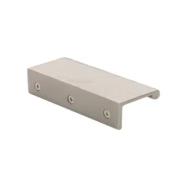 Click Here To Enlarge This Photo Of HAMEPR100 40-SN Heritage Brass Hammered EPR Edge Pull Cabinet Handle 100mm Satin Nickel finish