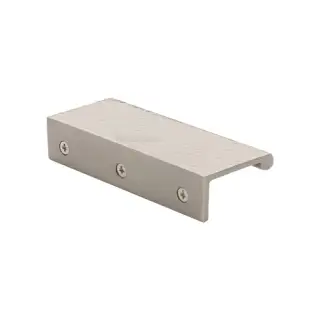HAMEPR100 40-SN Heritage Brass Hammered EPR Edge Pull Cabinet Handle 100mm Satin Nickel finish