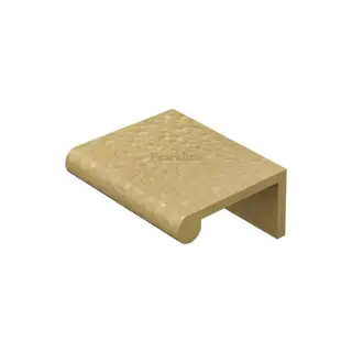 HAMEPR50 40-SB Heritage Brass Hammered EPR Edge Pull Cabinet Handle 50mm Satin Brass finish