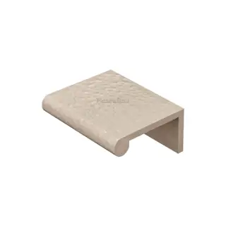 HAMEPR50 40-SN Heritage Brass Hammered EPR Edge Pull Cabinet Handle 50mm Satin Nickel finish
