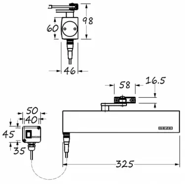 Click Here To Enlarge This Photo Of GEZE TS4000E Silver Power Size 1-6 Electro-Magnetic Overhead Door Closer (Hold Open or Free Swing)