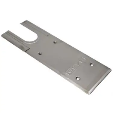 Click Here To Enlarge This Photo Of 125888 GEZE Satin Stainless Steel Coverplate to suit TS550NV Floor Spring