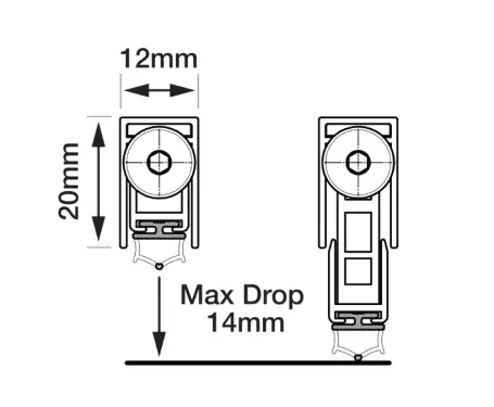 Click Here To Enlarge This Photo Of L31331 - FIRESTOP Trend Drop Down Seal - 826mm
