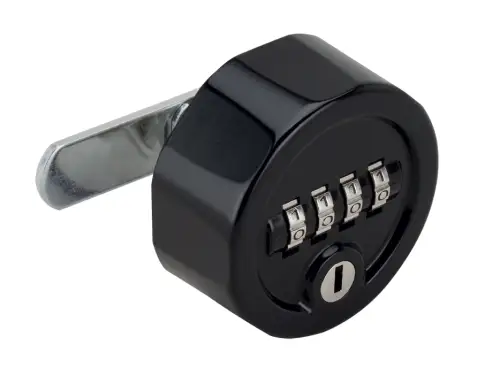 Click Here To Enlarge This Photo Of L26857 - RONIS C4S Combination Cam Lock With Key Override - Black